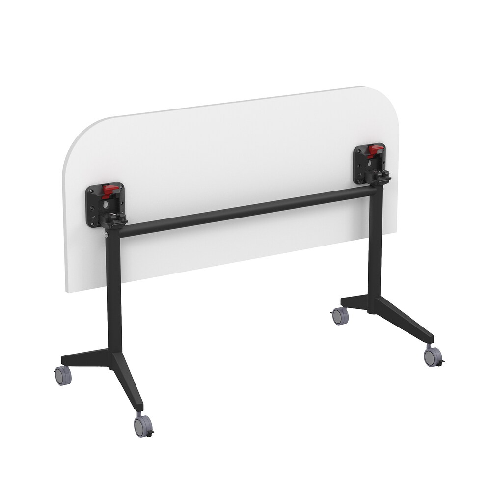 Складной радиусный стол-трансформер Simple с фиксаторами