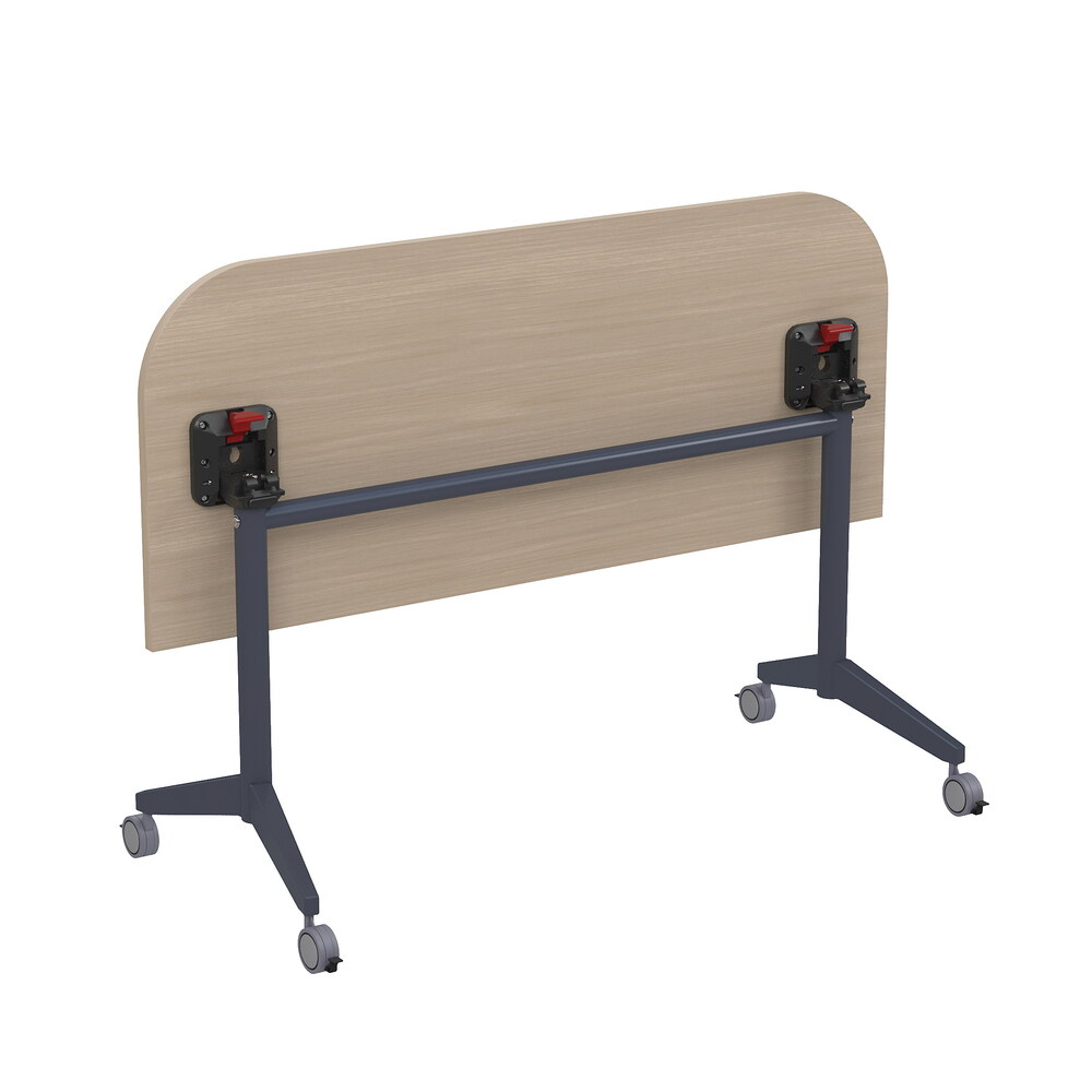 Складной радиусный стол-трансформер Simple с фиксаторами