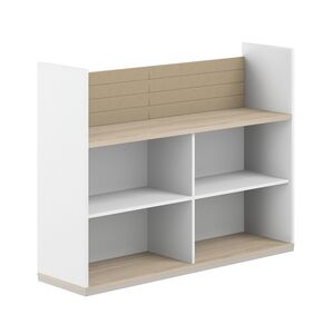 Стеллаж-комбо 1-стор. 1638, с экраном тканевым низким