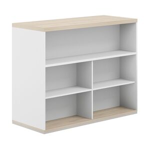 Стеллаж-комбо 2-стор. 1638 с топом, с экраном ЛДСП