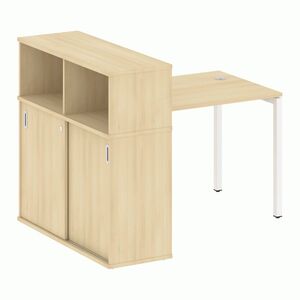 Стол письменный с шкафом-купе на П-образном м/к