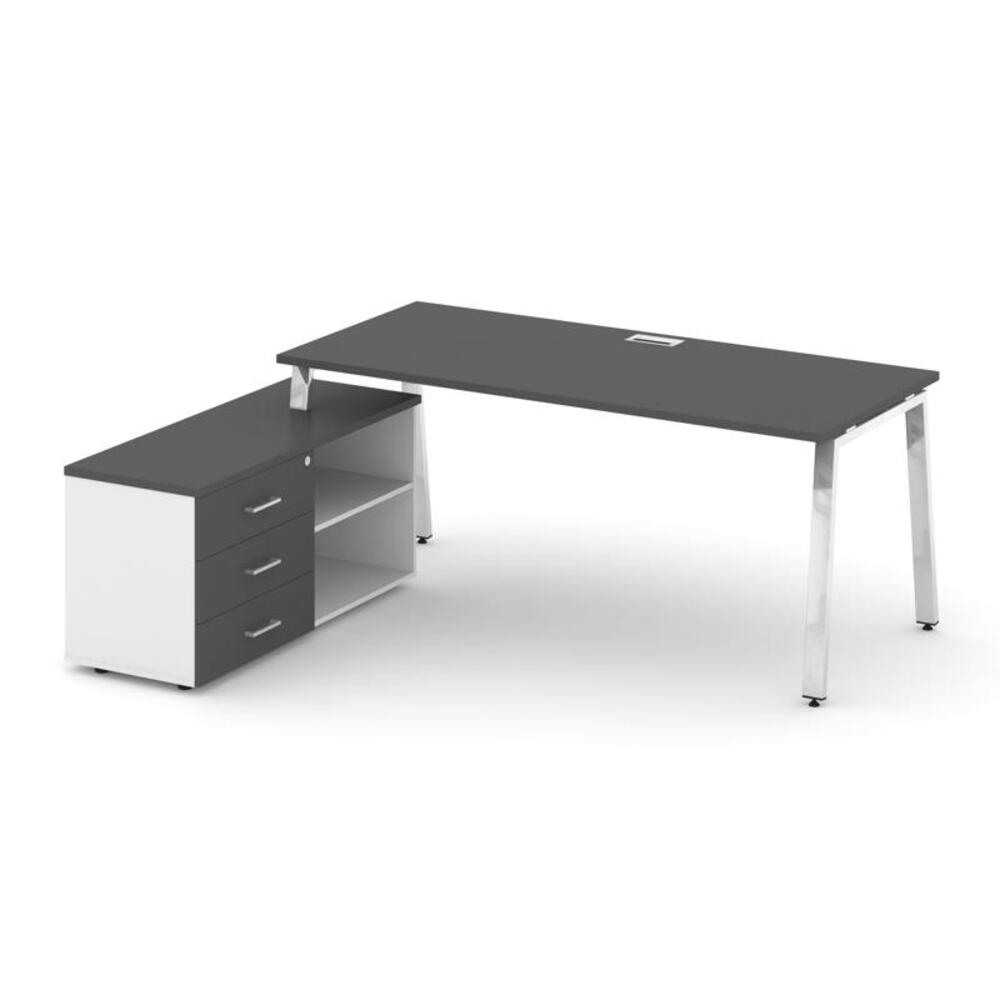 Style Project Direct Lux Стол письменный с греденцией левой