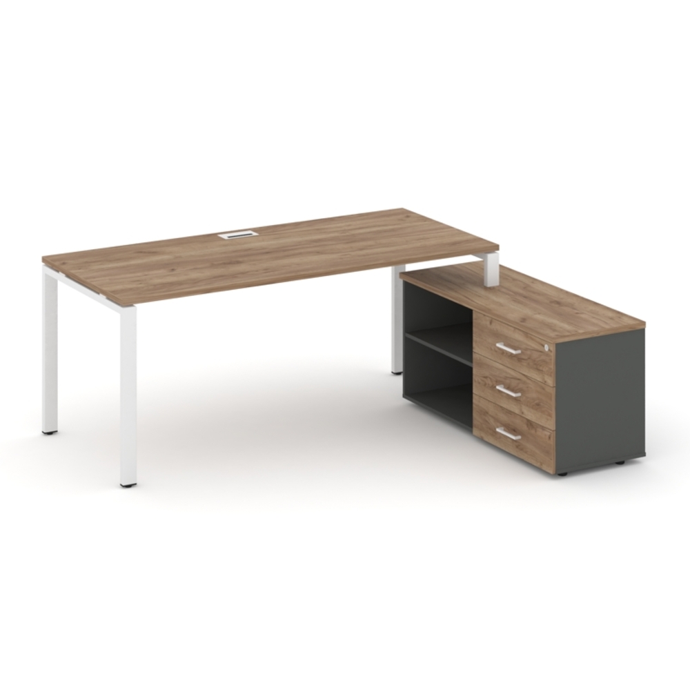Style Project Direct Стол письменный с греденцией правой