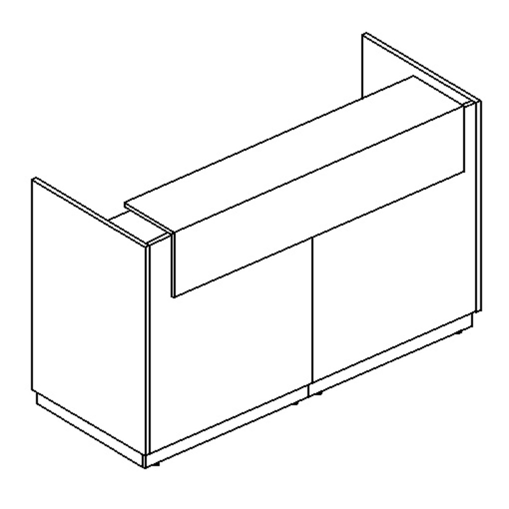 Стойка ресепшен прямая