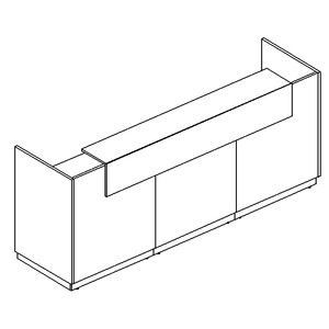 Стойка ресепшен прямая