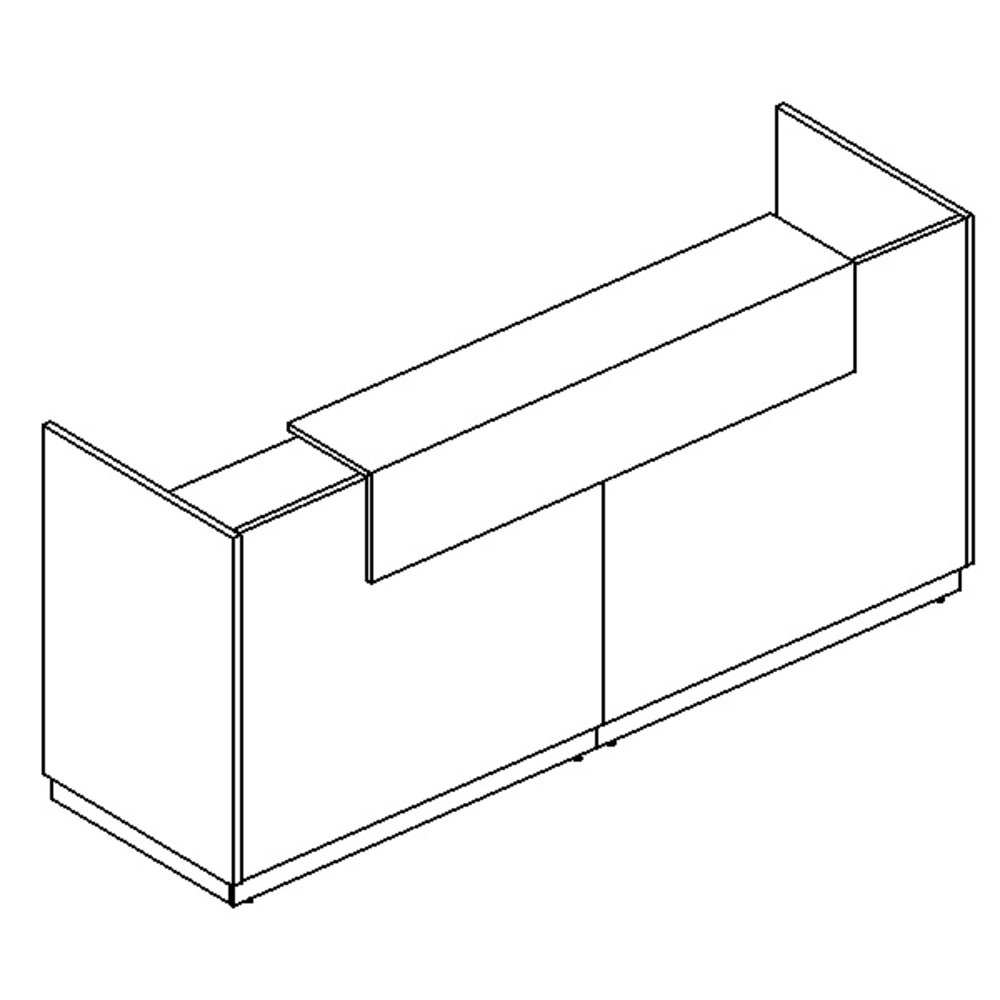Стойка ресепшен прямая