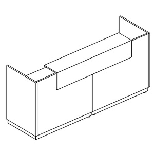 Стойка ресепшен прямая