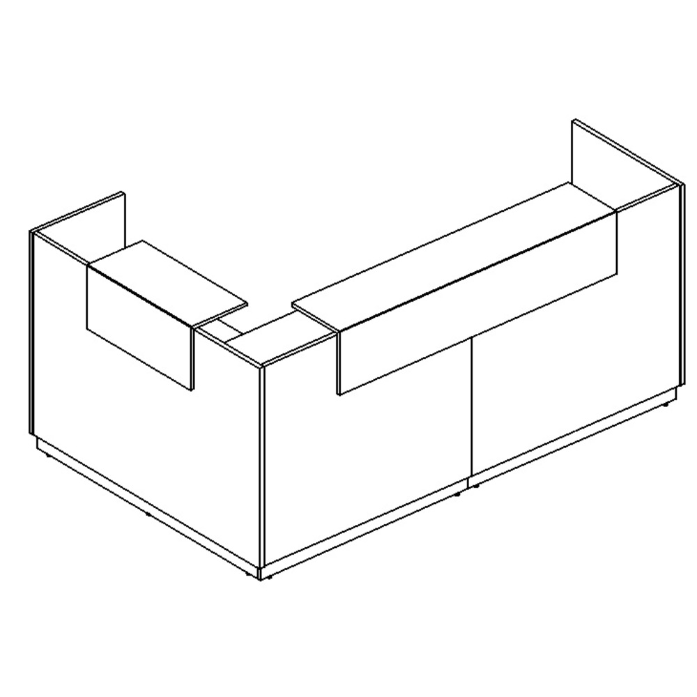 Стойка ресепшен угловая правая