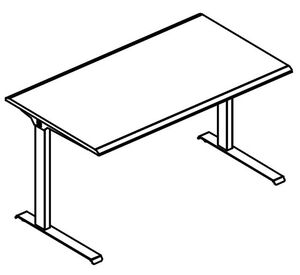 Стол письменный на металлокаркасе МL (2 скоса)