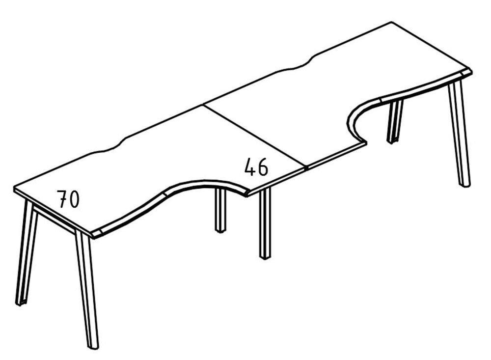 Рабочая станция Классика опоры МТ 1 скос 2х160