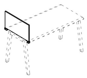 Экран настольный торцевой ДСП для стола 70
