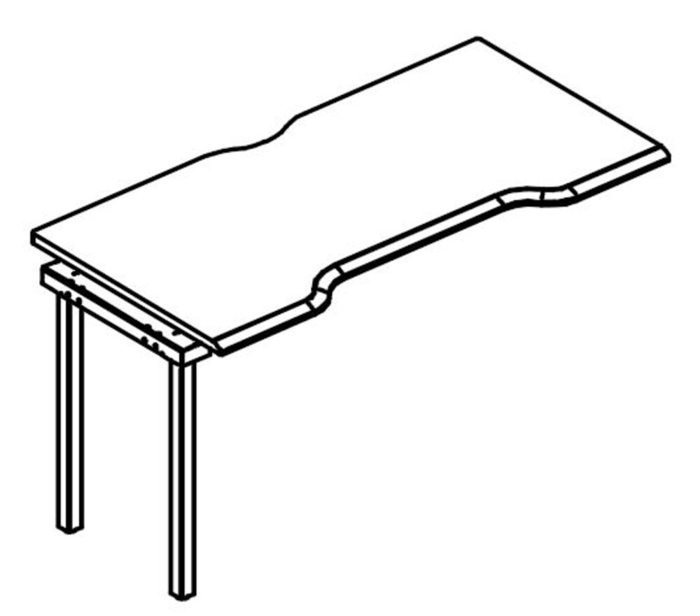Секция стола станции Симметрия на опорах МТ 1 скос
