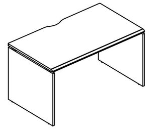 Стол письменный на каркасе ДСП (1 скос)