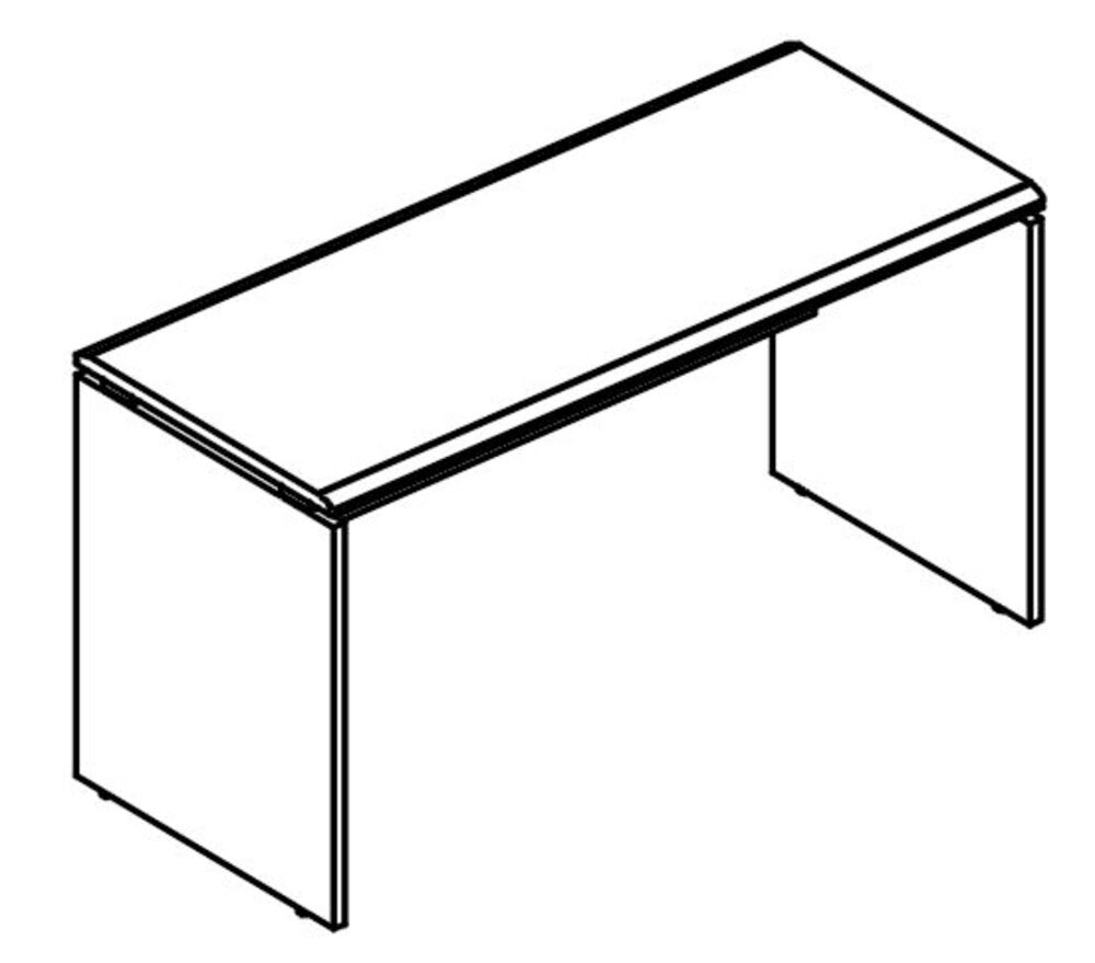 Стол письменный на каркасе ДСП (2 скоса)
