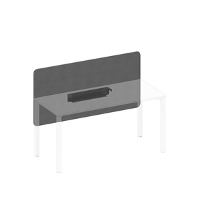 Экран настольный фронтальный тканевый с кабель-каналом