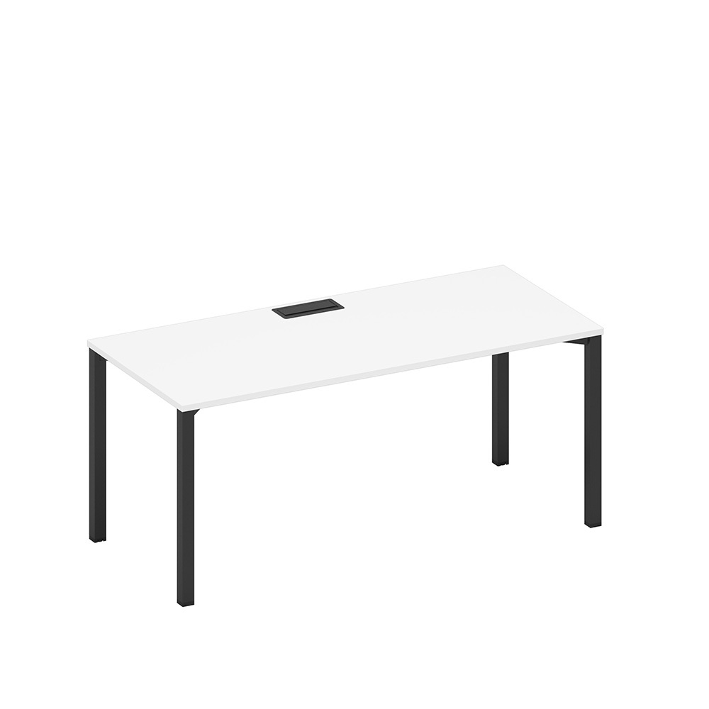 Стол письменный на металлокаркасе, столешница с заглушкой